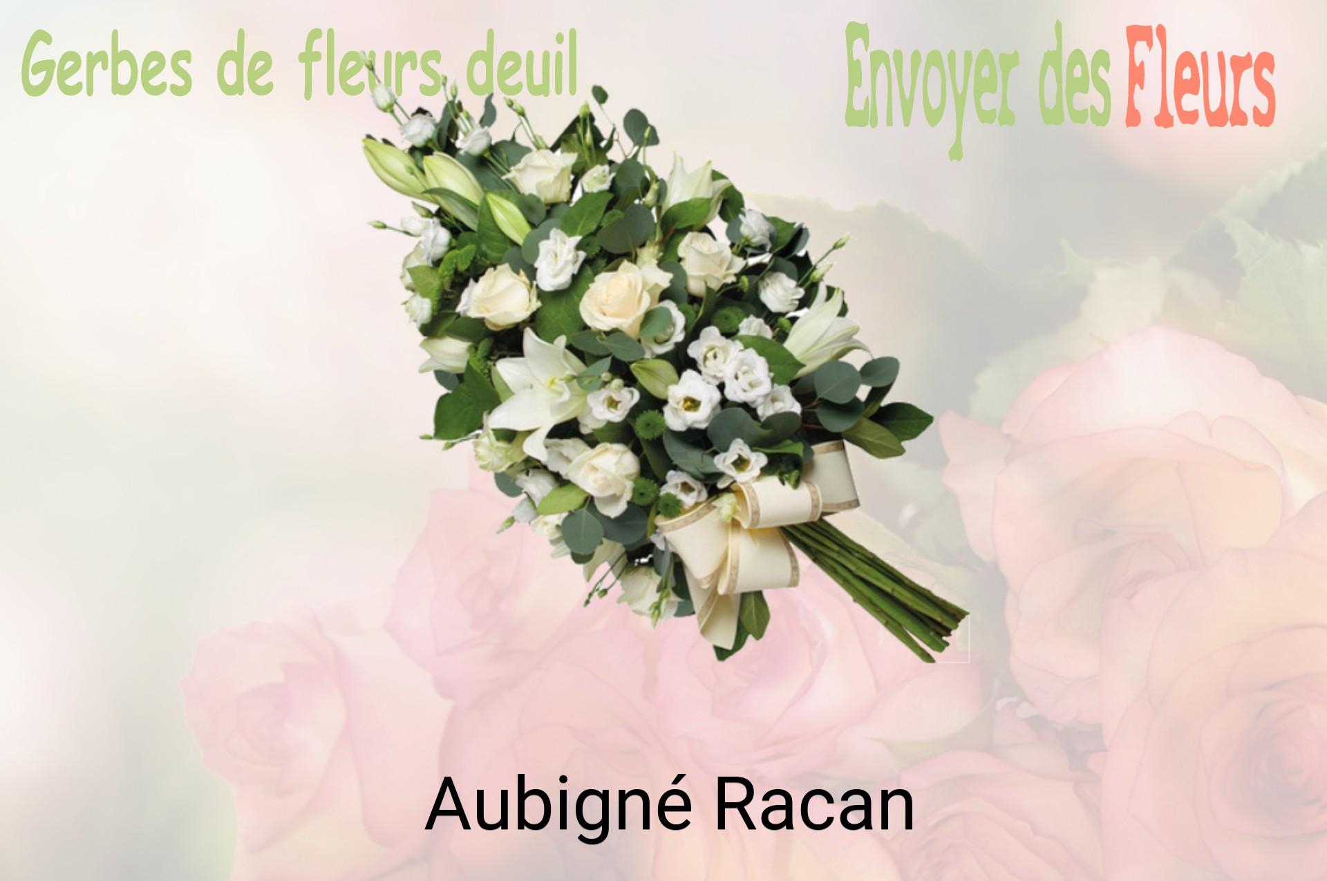 Gerbe de fleurs de deuil livrée à Aubigné-Racan